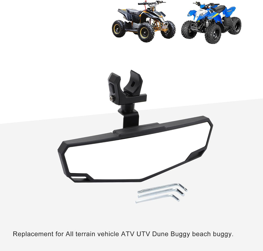 GOOFIT schwarz UTV Mitte Seitenspiegel Rückspiegel Offroad Ersatz Für Geländefahrzeug ATV UTV Dune B