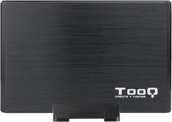 TooQ TQE-3527B - Gehäuse für 3,5" Zoll Festplatten (SATA I/II/III, USB 3.0), Aluminium, LED Anzeige,