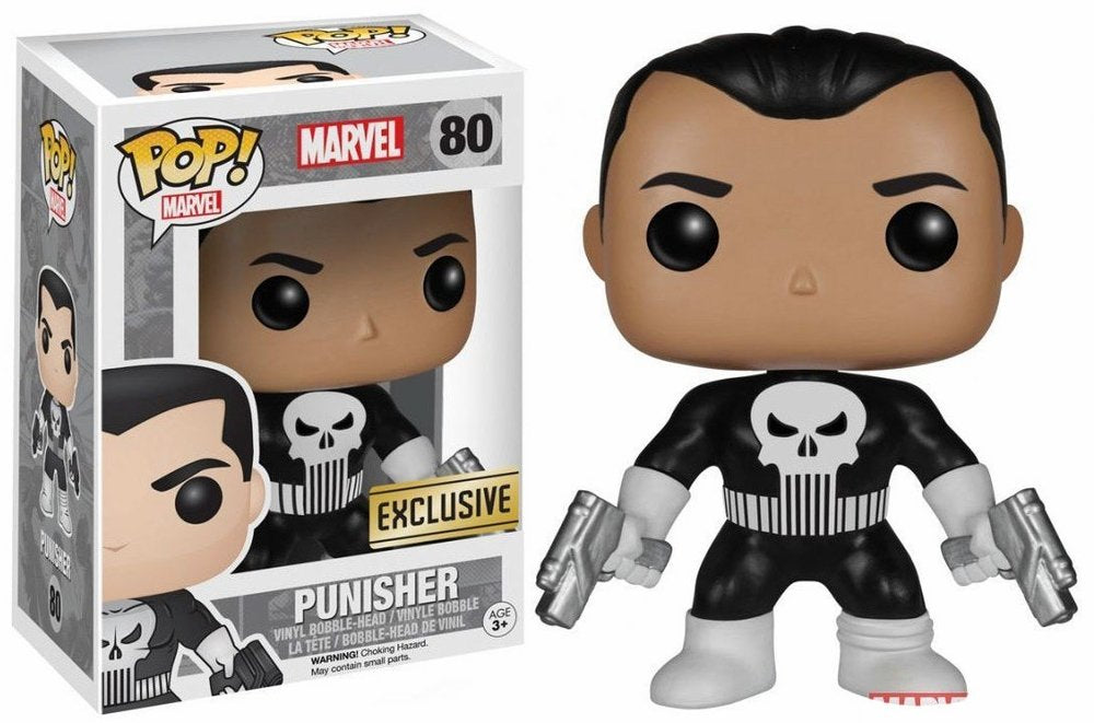 Funko 018485 Pop Movies: Marvel The Punisher Exclusive 80 Bobble-Head Figure