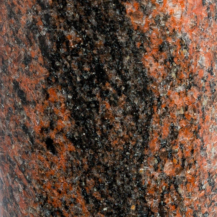 Afterglow Stilvolle Grabvase Classic aus echtem Granit Aurora India Höhe 20 cm/Ø 10 cm Grabschmuck w