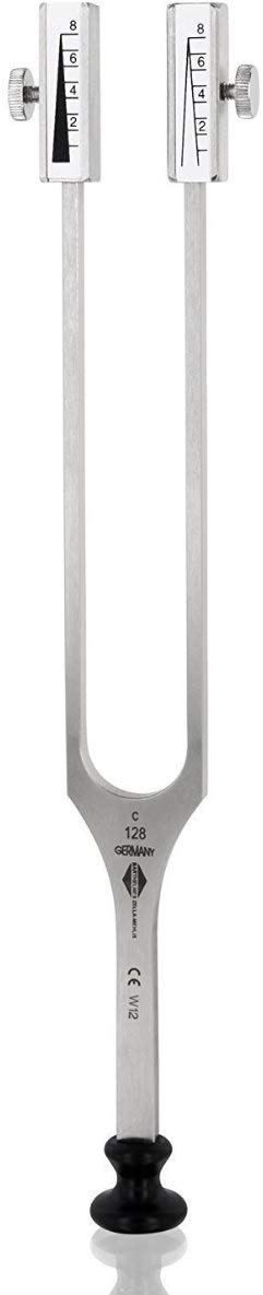 Stimmgabel Rydel-Seiffer, abnehmbare Dämpfer c128/64 Hz, Made in Germany
