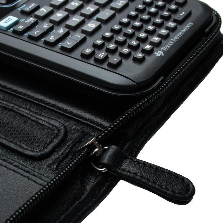 CalcCase -Executive- in Geschenkbox aus schwarzem Nappaleder (Stifthalter/extra Ablagefach)