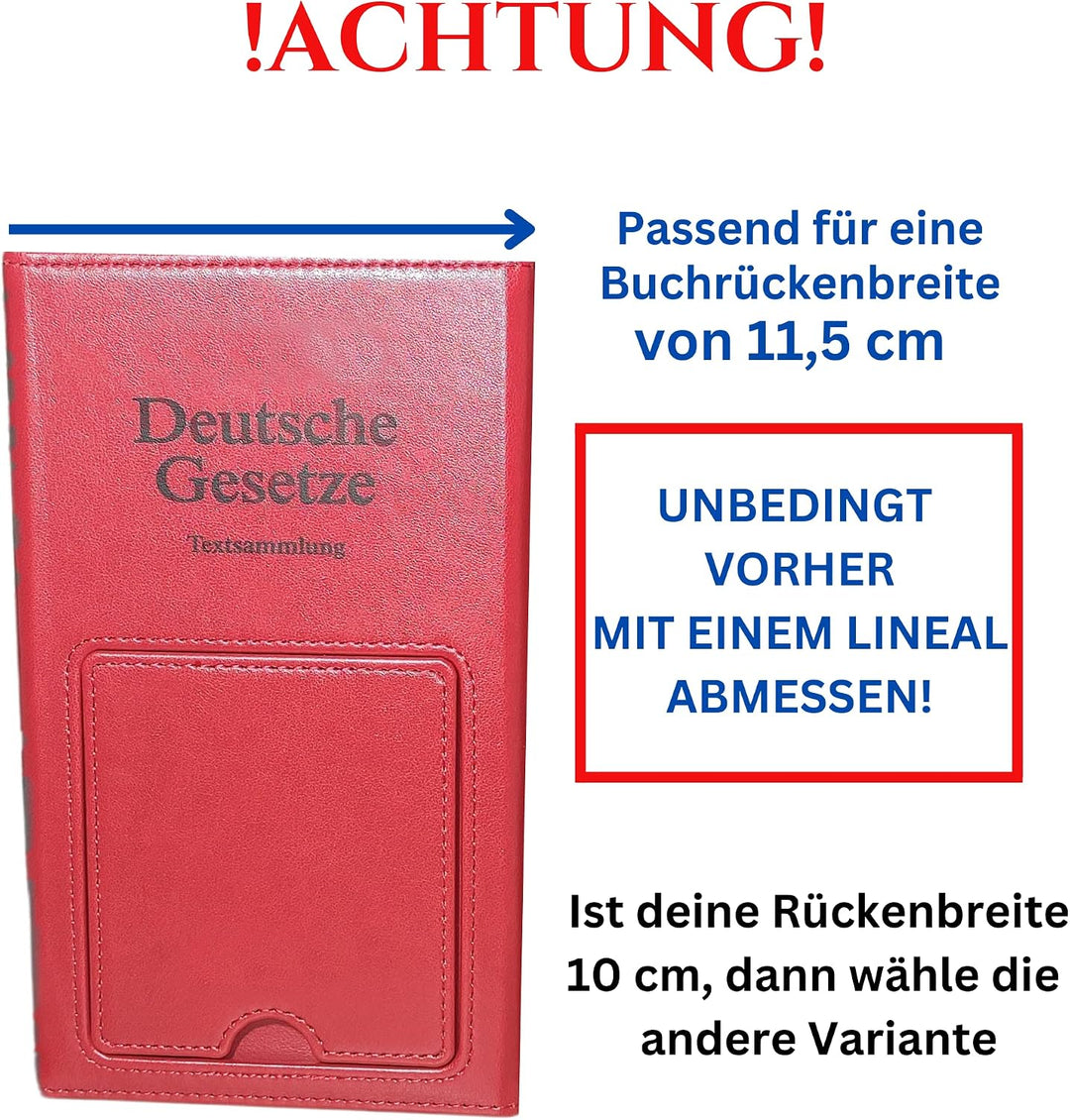 PEERCRIMIT Kompakte Tasche passend für Habersack, Schönfelder, Sartorius und Steuergesetze| Transpar