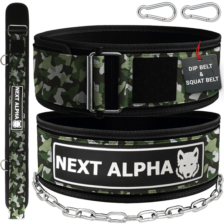 Gewichthebergürtel & Dip Gürtel-Kombination - Custom Weight Lifting Belt für Herren und Damen - Selb