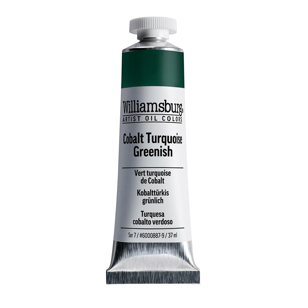 Williamsburg - Handgemachte Oelfarbe - 37 ml - Kobalttuerkis Gruen 37 Ml Tube Grün,Türkis, 37 Ml Tub