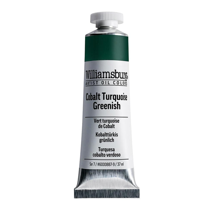 Williamsburg - Handgemachte Oelfarbe - 37 ml - Kobalttuerkis Gruen 37 Ml Tube Grün,Türkis, 37 Ml Tub
