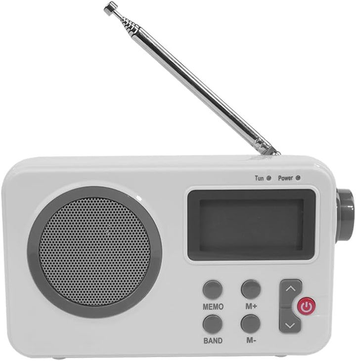 Multifunktionsradio - Batteriebetriebener AM-FM-Weltempfänger mit grossem Display, Zeitfunktion, Wec