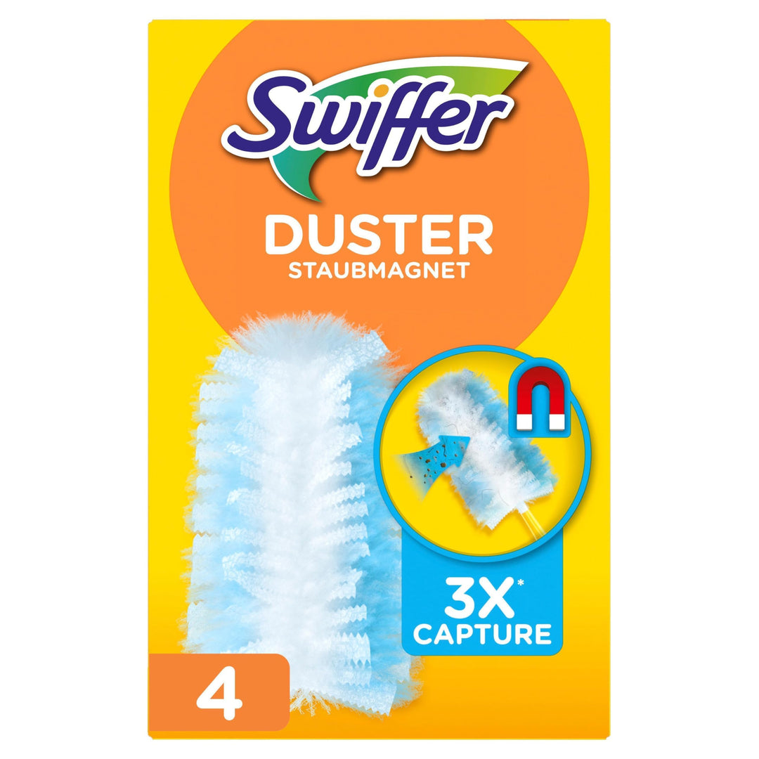 Swiffer Staubmagnet Trap & Lock Nachfüllpackung 4 Tücher, Nimmt 3x Mehr Staub & Haare Auf Und Schlie