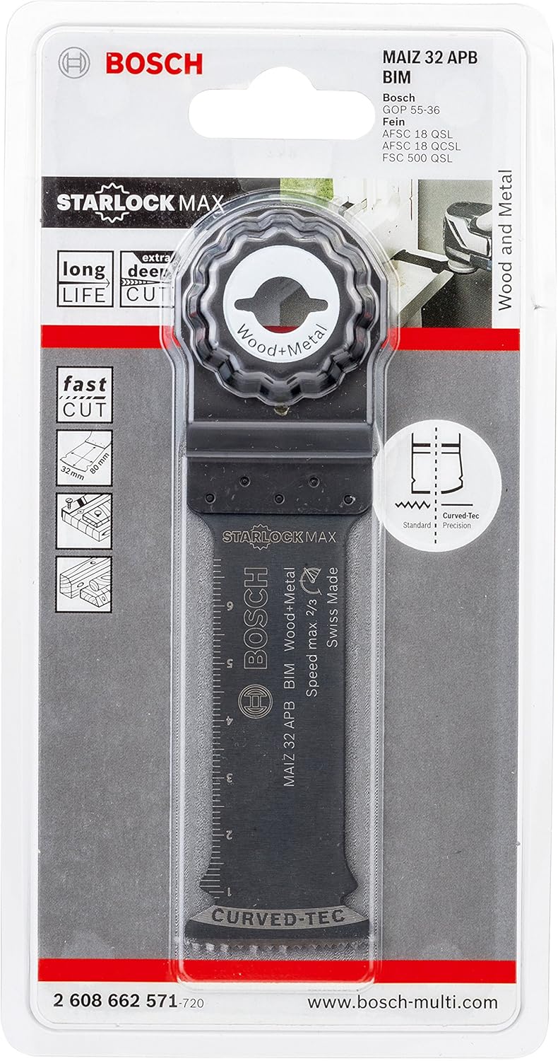 Bosch Accessories Professional Tauchsägeblatt (Holz und Metall, für Multifunktionswerkzeuge Starlock