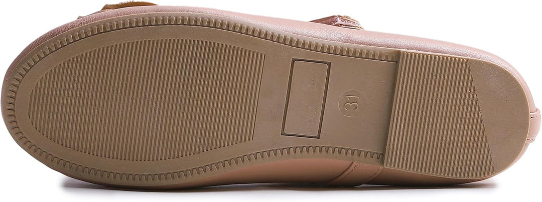 Feversole Girls Cute Dress, Mädchen süsses Kleid Mary Jane Schuhe weiche Party Urlaub Ballerinas 29