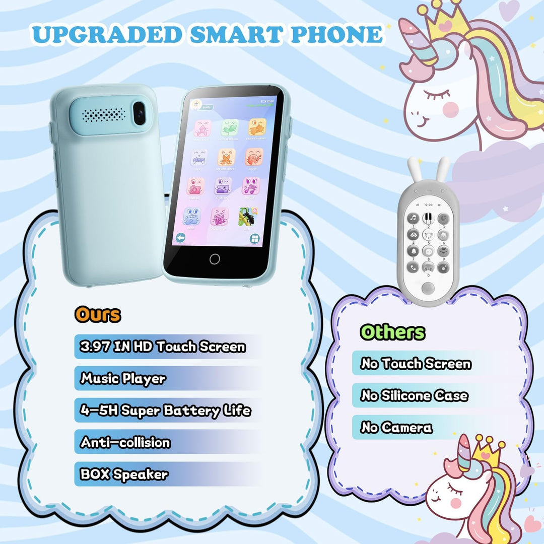 Kinderkamera, 3.97" Touchscreen Kinder Handy Smartphone Spielzeug, pädagogische Lerngeschenke für 4-