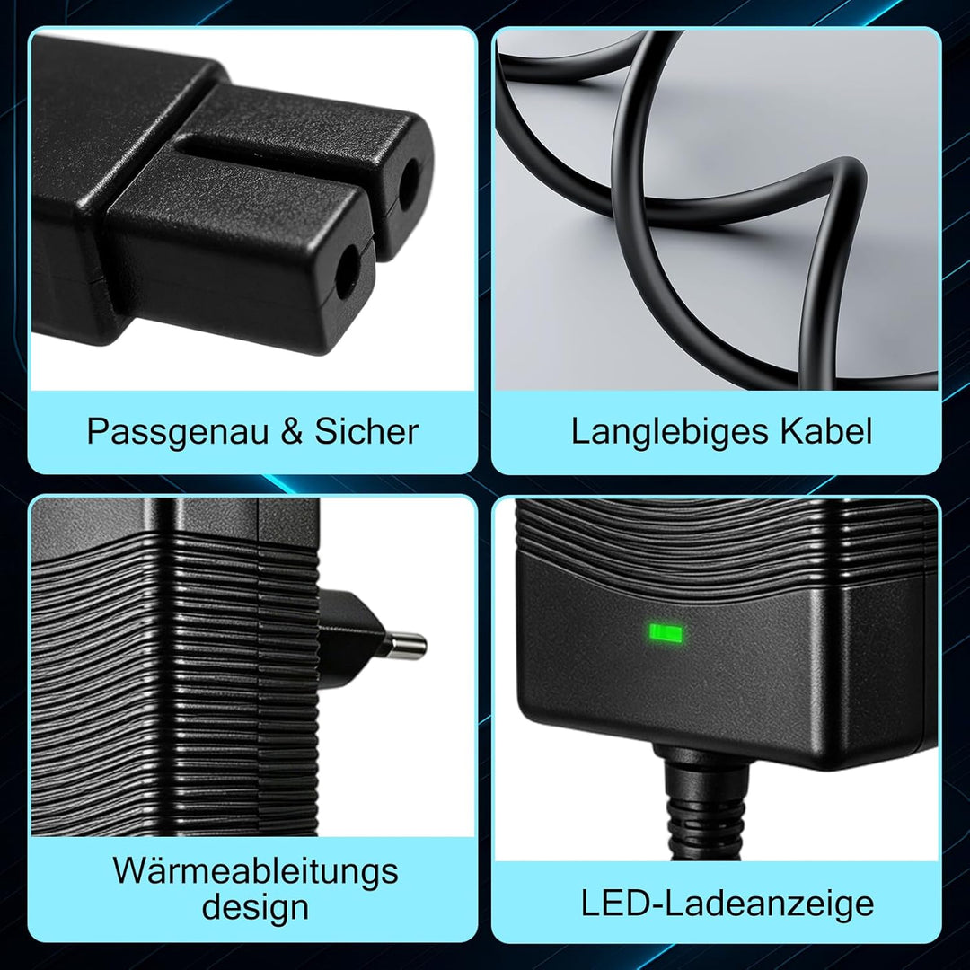 Ladegerät für Poolroboter, 16.8V Ladegerät für Aiper Scuba S1 Akku Roboter Pool Reiniger Kompatibel