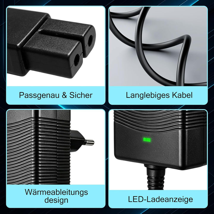 Ladegerät für Poolroboter, 16.8V Ladegerät für Aiper Scuba S1 Akku Roboter Pool Reiniger Kompatibel