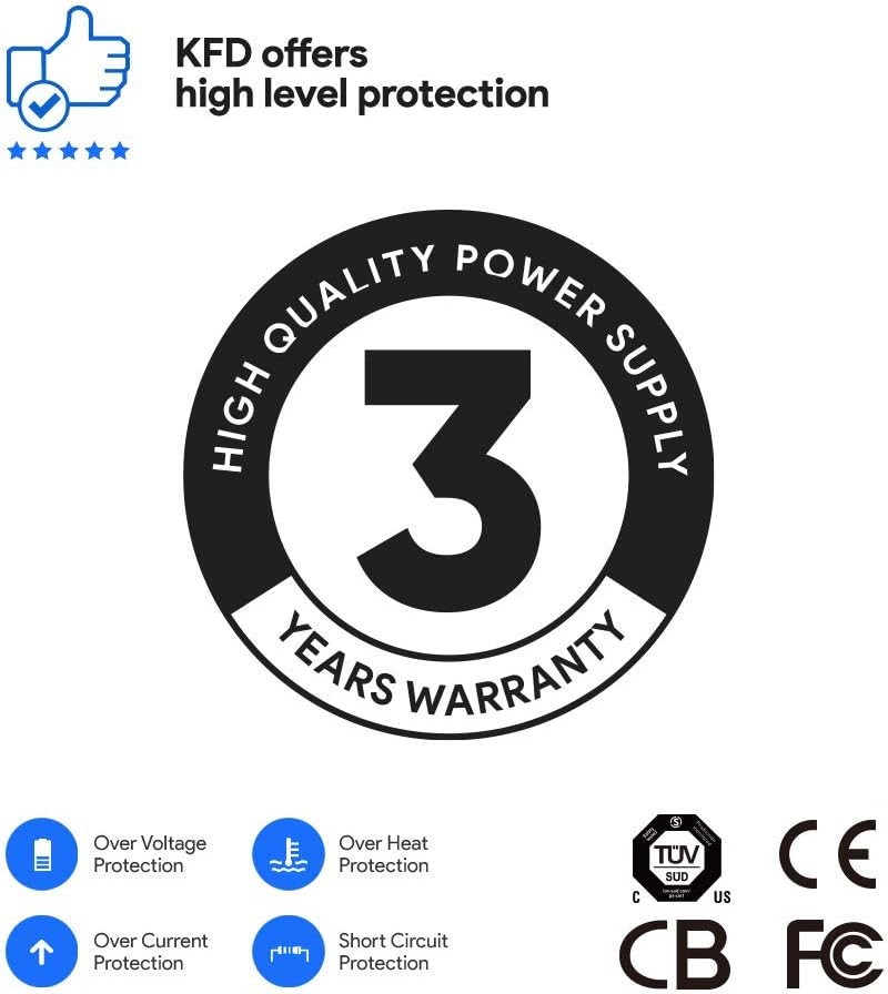 KFD 90W 87W 65W 60W USB C Netzteil Ladegerät Charger für Dell XPS Latitude HP Spectre X360 EliteBook