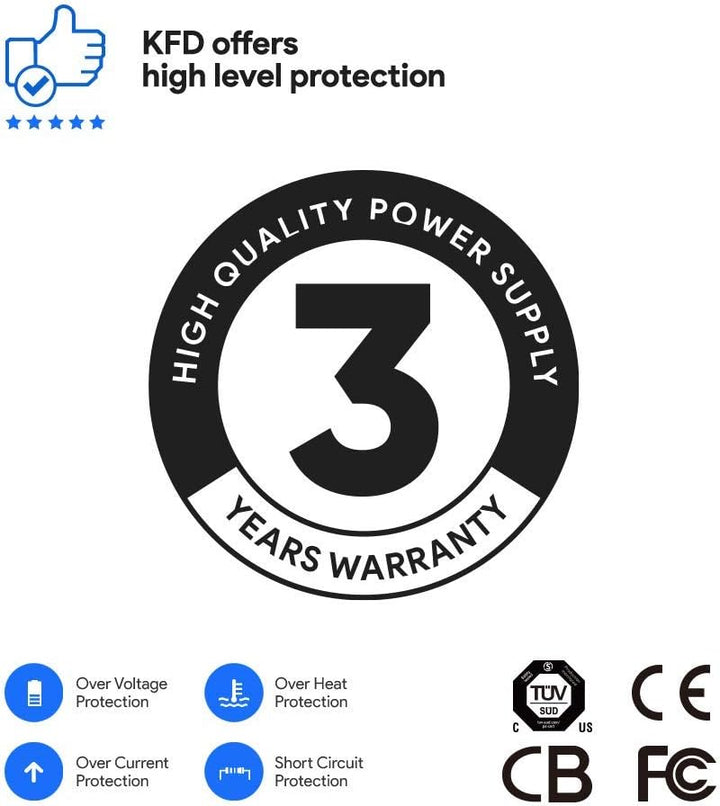 KFD 90W 87W 65W 60W USB C Netzteil Ladegerät Charger für Dell XPS Latitude HP Spectre X360 EliteBook