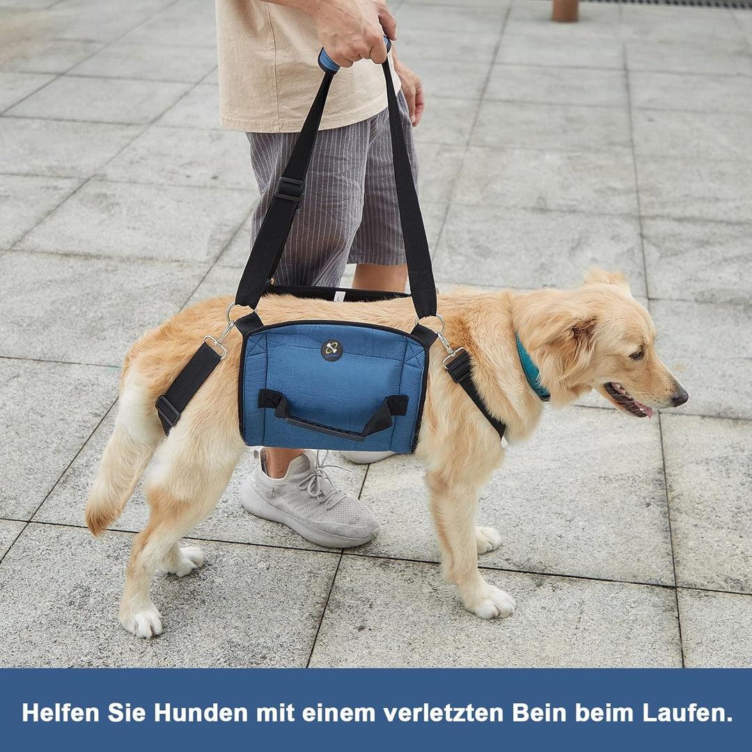 COODEO Hundetragegurt, Notfallrucksack Unterstützung für Rehabilitation Hundelift Geschirr, Hundeträ