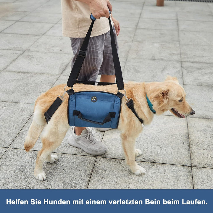 COODEO Hundetragegurt, Notfallrucksack Unterstützung für Rehabilitation Hundelift Geschirr, Hundeträ