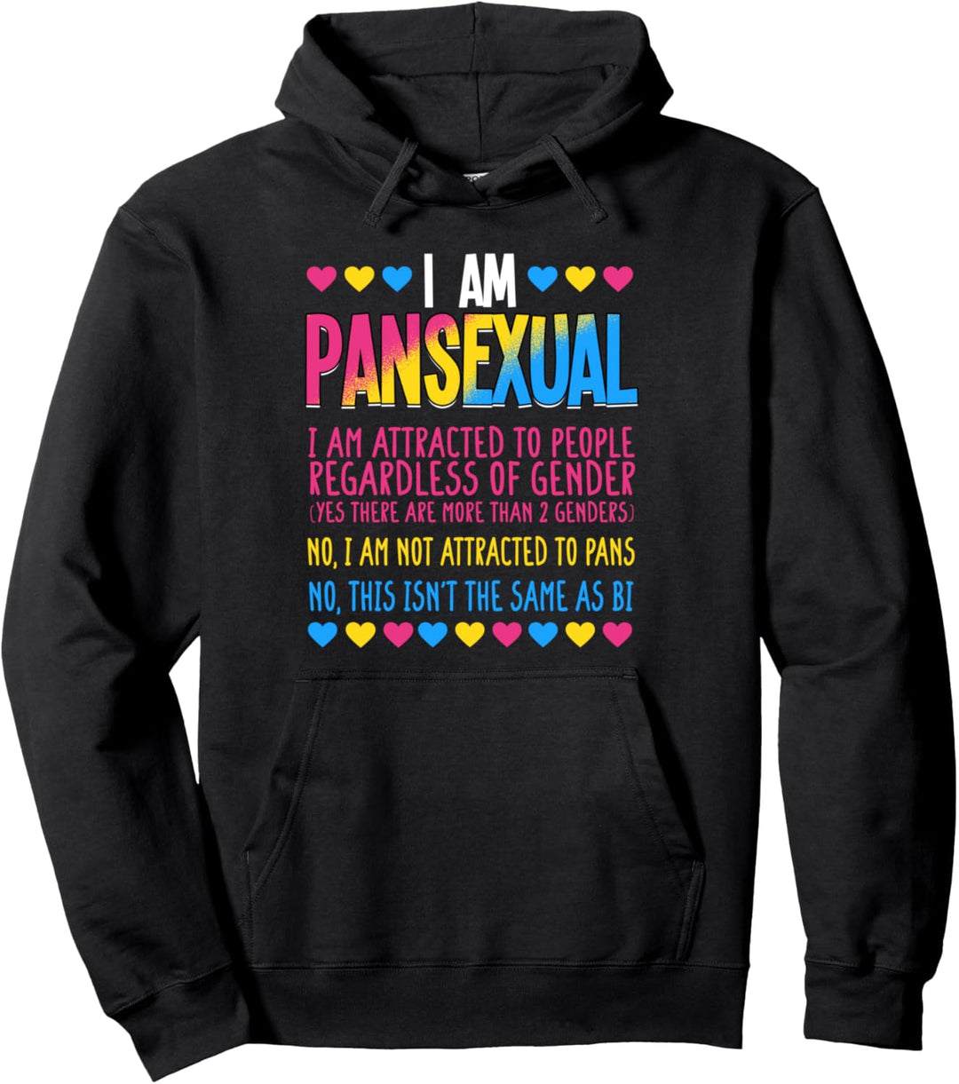 Ich bin Pansexuell Stolz LGBTQ Pullover Hoodie