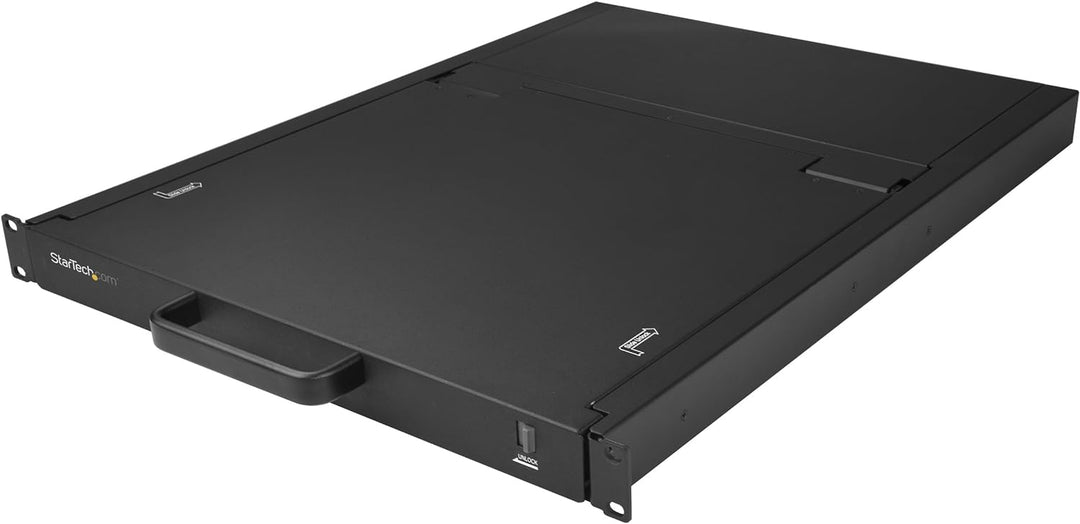 StarTech.com Rack KVM Konsole - US Tastatur(QWERTY), Ein Port VGA KVM mit 19" LCD Monitor - 1HE LCD