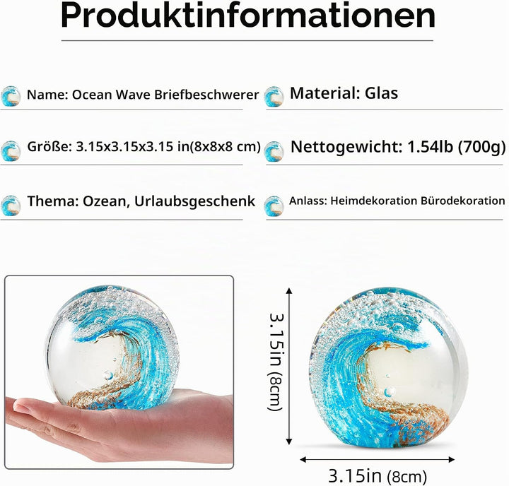 EUSTUMA Farbiges Glas Marine Life Statue, EIN Geschenk Für Marine Life Lovers Wohnkultur, Aquarium D