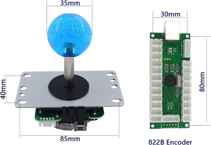 Arcade Game LED DIY Kit Mechanical Keyboard Switch LED Button PC MAME Retropie Arcade Joystick Contr