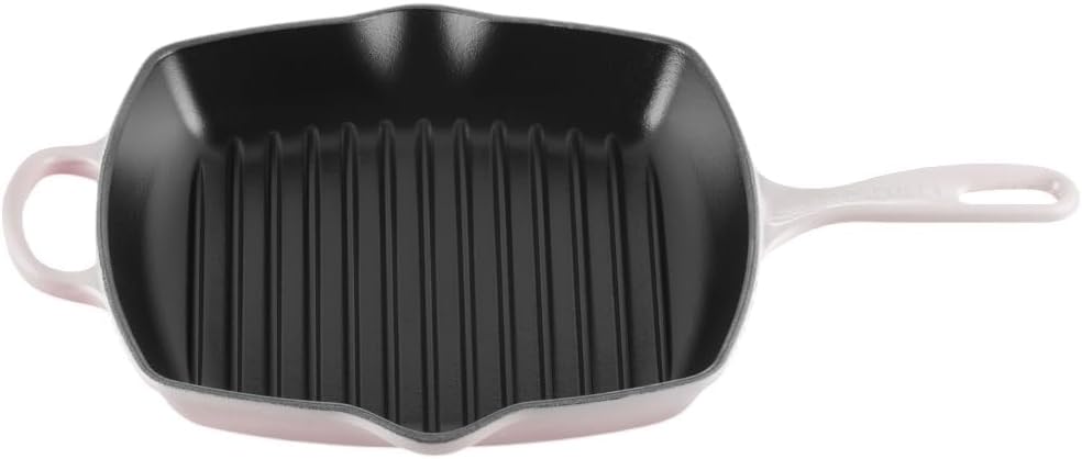 LE CREUSET Signature Gusseisen-Grillpfanne, Quadratisch, 26 cm, Für alle Herdarten inkl. Induktion g
