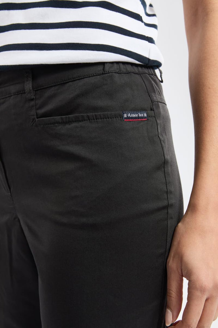 Armor Lux Damen Trimaran Klassische Hose 38 Schwarz, 38 Schwarz