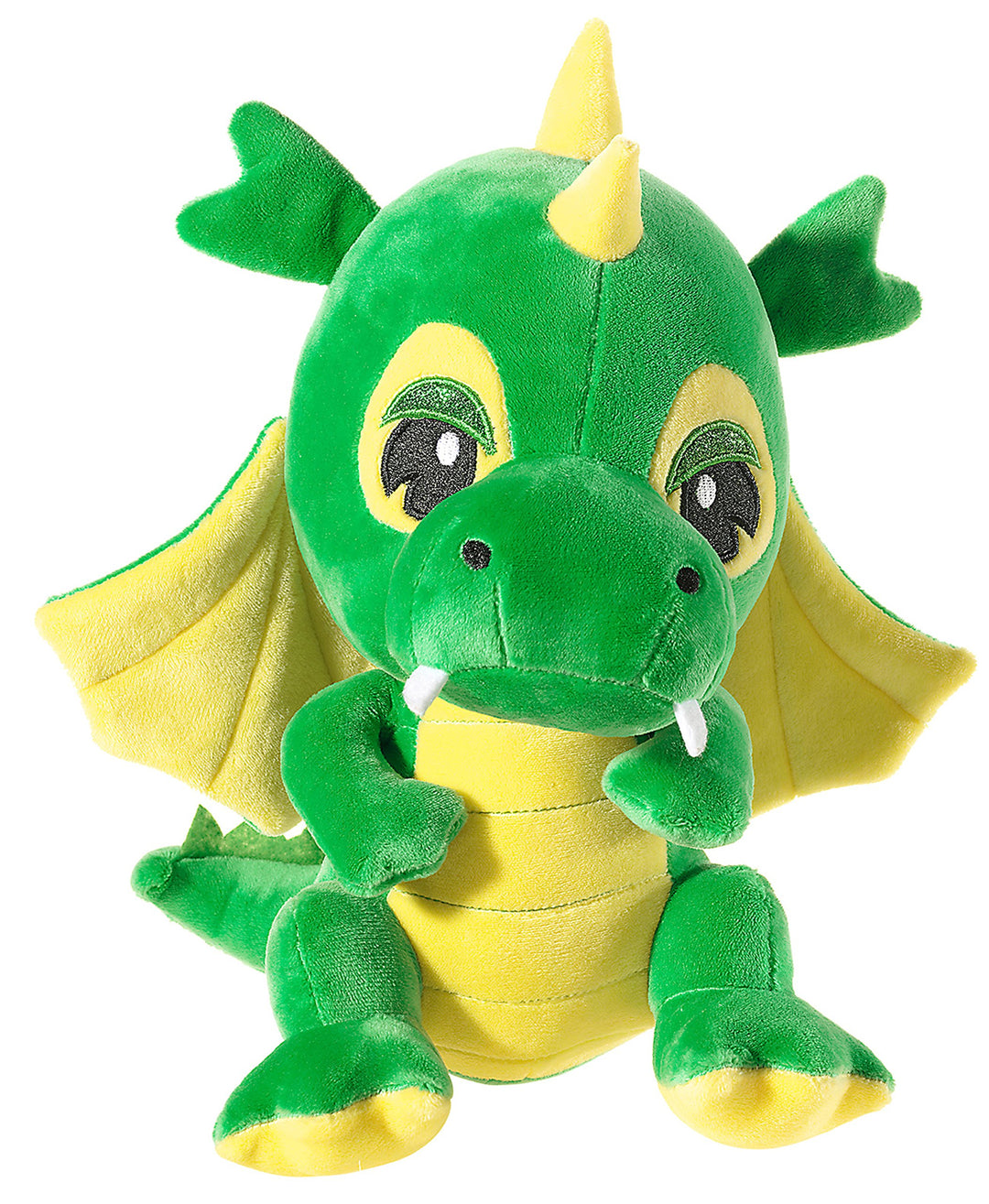 Heunec 379473 Drache Knuffi Plüschtier, grün, 15 cm