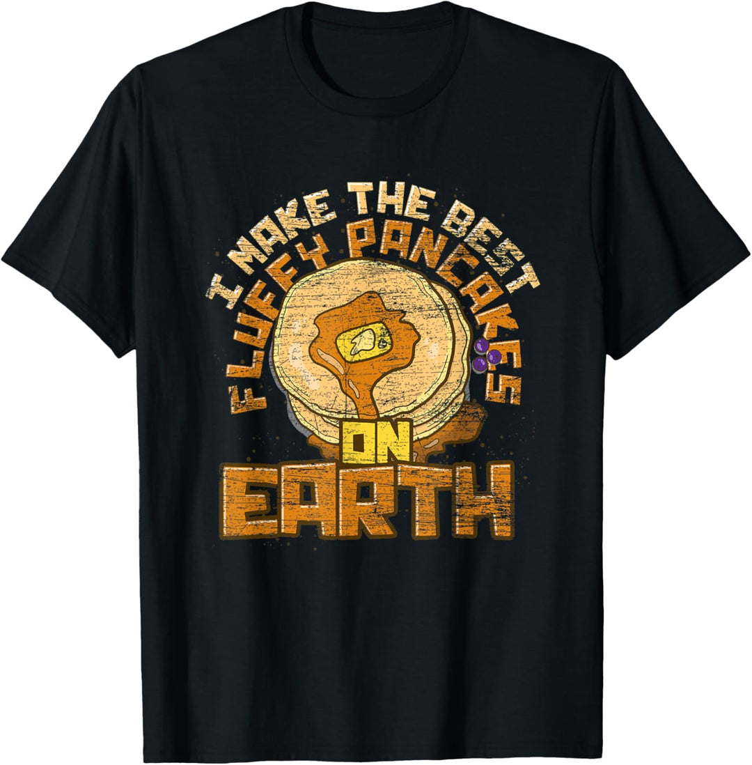 Funny Foodie Pancake Lover Pancake Maker Fluffy Pancake Maker T-Shirt