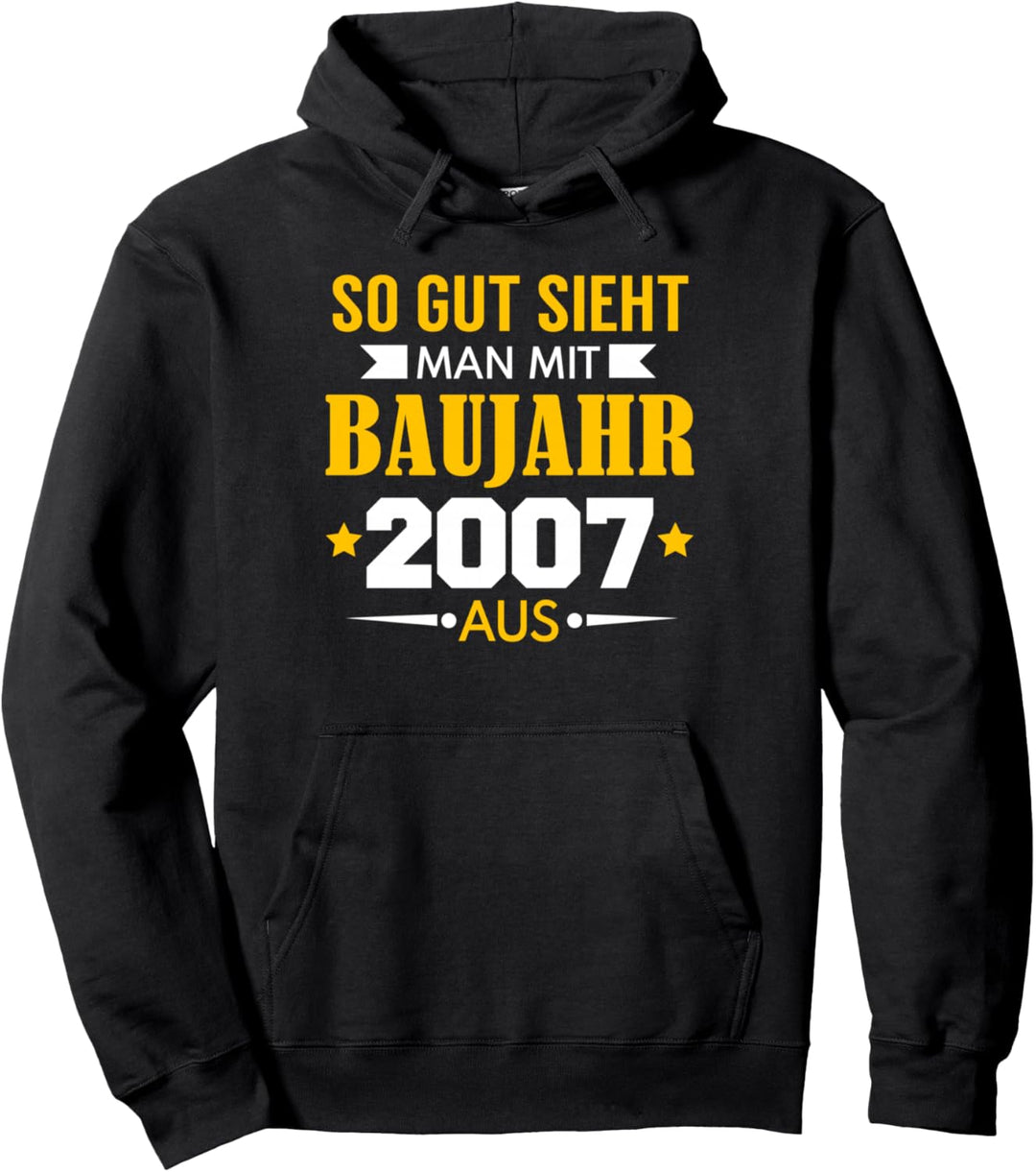 17. Geburtstag Junge Mädchen 17 Jahre 2007 Lustig Geschenk Pullover Hoodie
