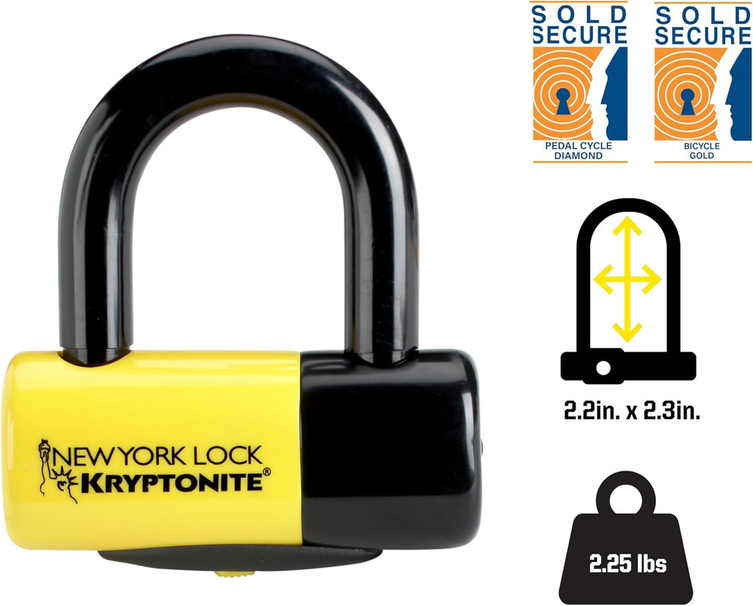 Kryptonite 3500317 Motorradschloss, Yellow, Einheitsgrösse 998457