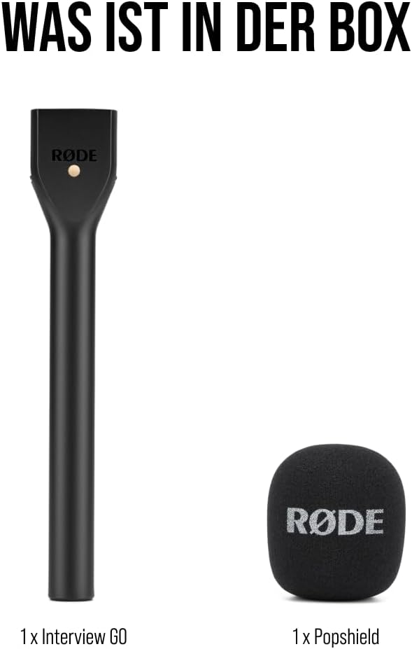 RØDE Handadapter Interview GO für Wireless GO, black Interview Go Schwarz, Interview Go Schwarz