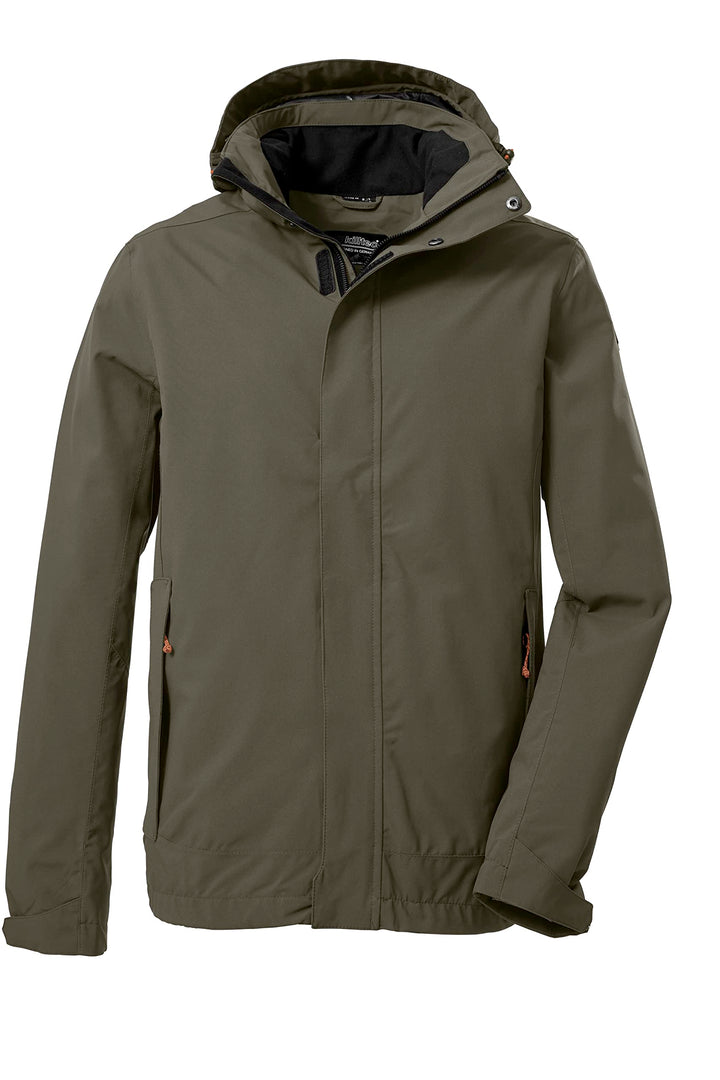 Killtec Herren Kos 87 Mn Jckt_xenios Funktionsjacke/Outdoorjacke mit abzippbarer Kapuze XL dunkeloli