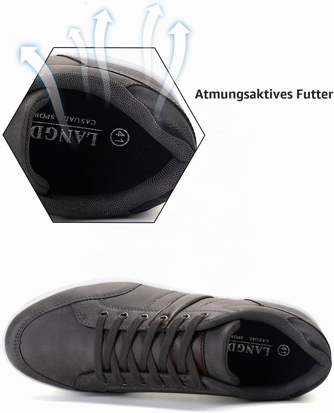 Freizeitschuhe Herren Sneaker Walkingschuhe Leichtgewicht Atmungsaktive Sportschuhe Sneakers Grösse