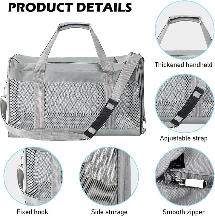 BYZESTY Transportbox Katze Hund Katzentransportbox Hundebox Faltbar Hundetransportbox Katzen Transpo