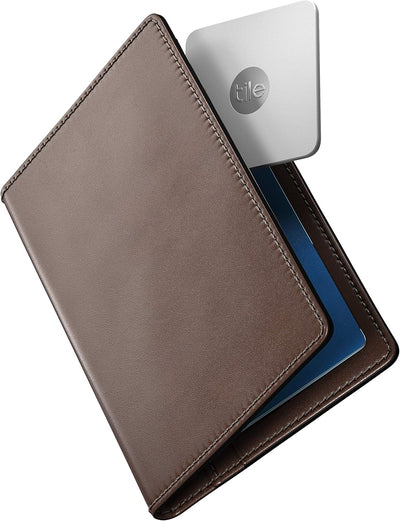 NOMAD Passport Wallet Traditional Reisegeldbörse aus Echtleder zum Verstauen von Geld, Bankkarten un