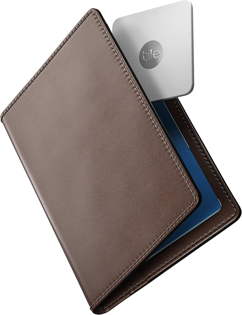 NOMAD Passport Wallet Traditional Reisegeldbörse aus Echtleder zum Verstauen von Geld, Bankkarten un