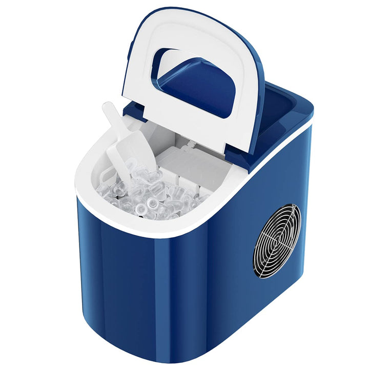 GOPLUS Eiswürfelmaschine, 12kg in 24 Std. Eiswürfelbereiter mit 2 Eiswürfel-Grössen & 2,2 Liter Wass