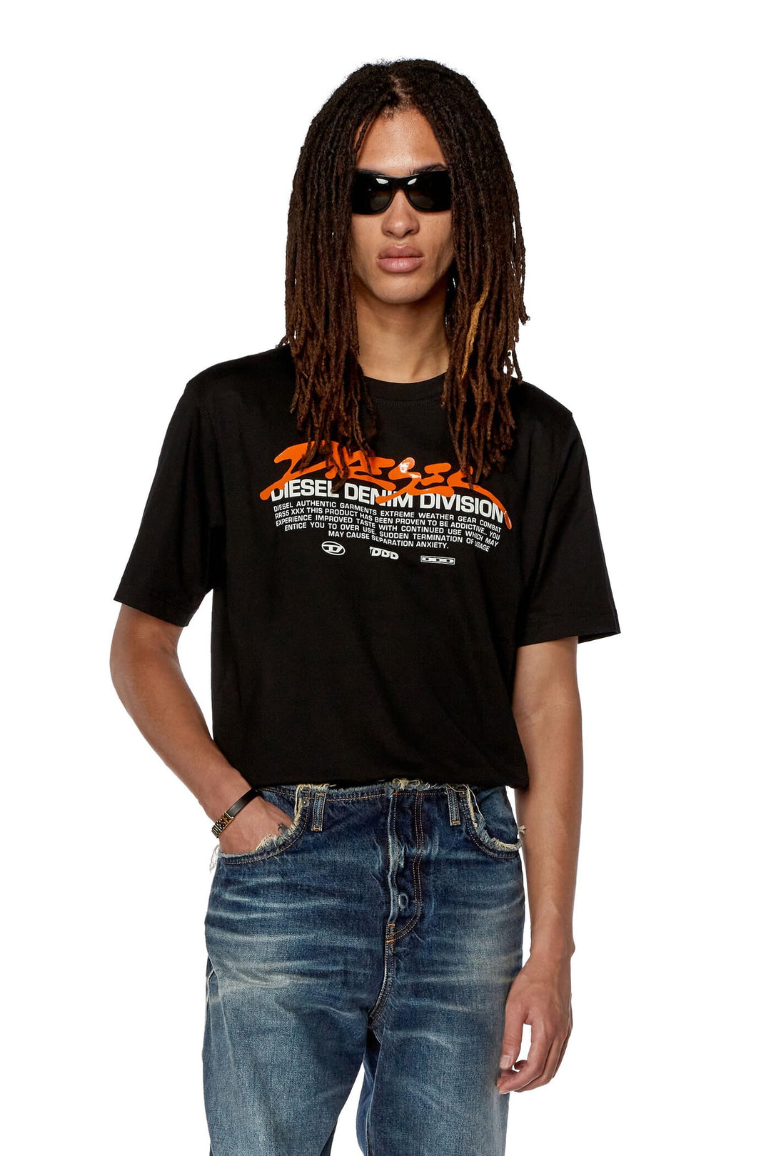 Diesel Herren T-Shirt XXL 900-0 Catm, XXL 900-0 Catm