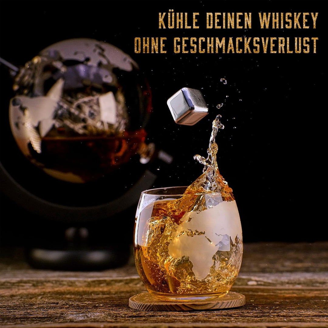 Whisiskey - Whisky Karaffe - Globus - Dekanter - Whiskey Set - 900ML - Geschenke für Männer - Männer