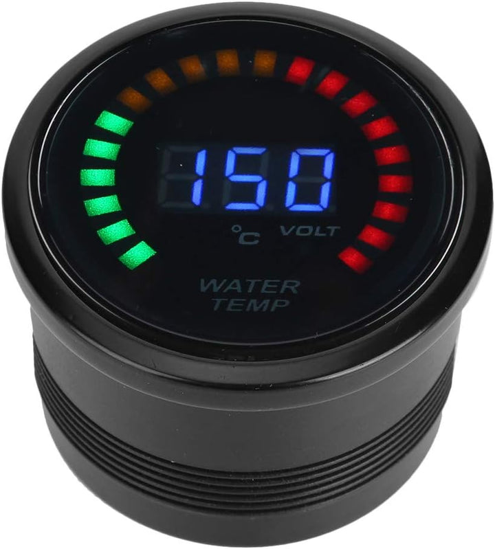 52mm/2.0in Temperaturanzeige Digitale ABS LED Wasserkühlmitteltemperaturanzeige Temperaturanzeige mi