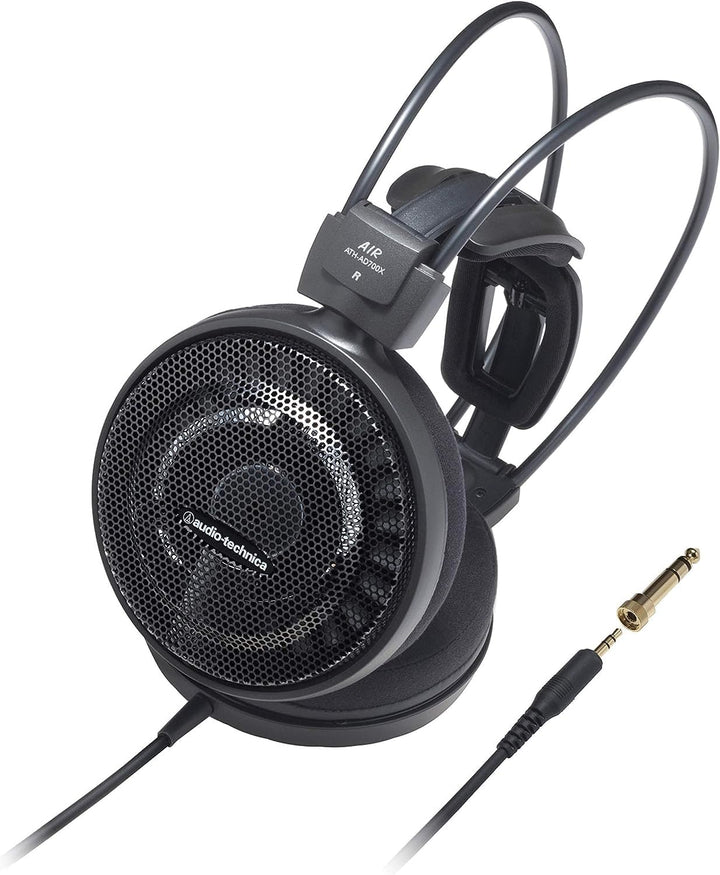 Audio Technica ATH-AD700X On-Ear-Kopfhörer (6,3mm Klinkenstecker) schwarz Single