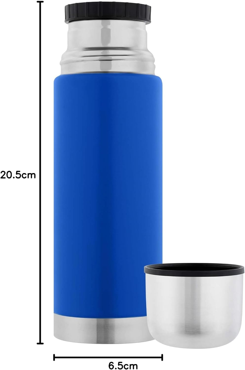 GRÄWE Thermosflasche 350 ml, Edelstahl Trinkflasche, Thermoskanne, Isolierflasche für unterwegs mit