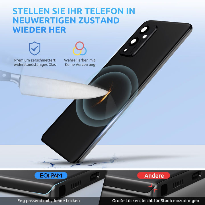 Eonpam Akkudeckel für Oneplus 9 Rückseite Glas Original Backcover Back Glas Ersatz Reparatur Set mit