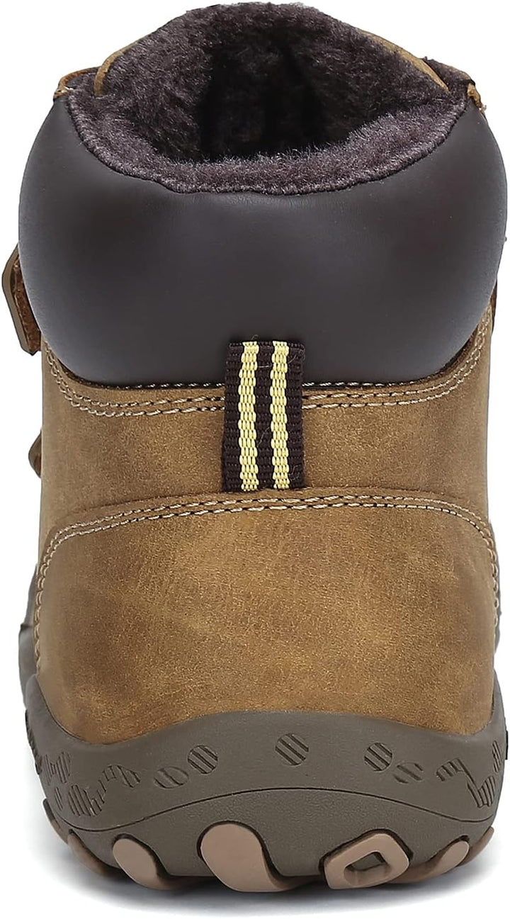 Mishansha Kinder Winterschuhe Gefüttert Winterstiefel für Jungen Mädchen Gr.24-38, 36 EU Braun