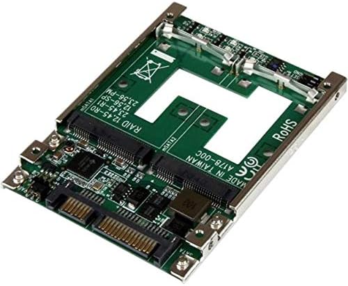 StarTech.com Dual mSATA SSD auf 2,5" SATA Raid Adapter / Konverter - 2-fach mSATA zu 2,5 Zoll (6,4cm