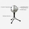 Blue Snowball USB-Mikrofon für Aufnahmen, Streaming, Podcasting, Gaming auf PC und Mac, Kondensatorm