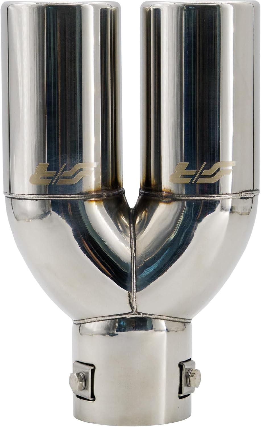 Simoni Racing TRX/77 Exhaust Tip Double Rounded, INOX
