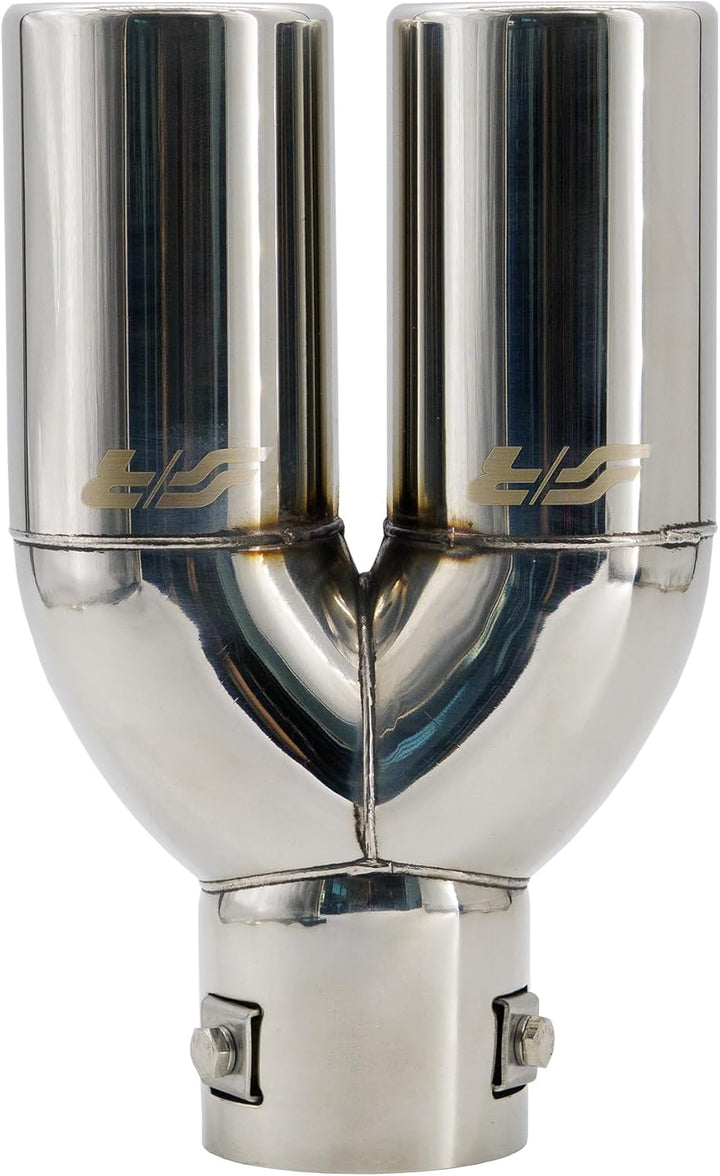 Simoni Racing TRX/77 Exhaust Tip Double Rounded, INOX