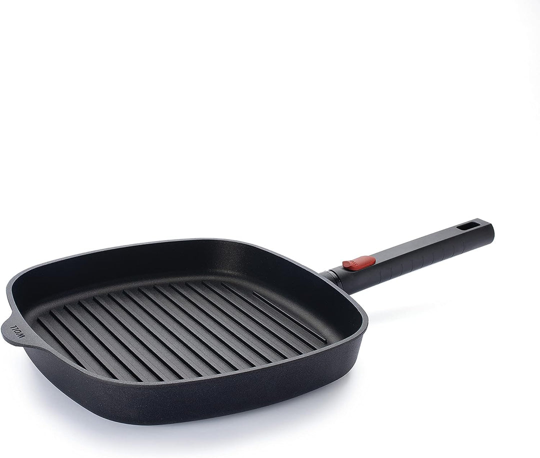 Woll Diamond Logic XR Grillpfanne, viereckig, mit Rillen - Induktiv -, 28 cm x 28 cm, 4.5 cm hoch, m